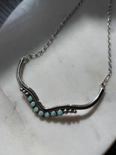 Load image into Gallery viewer, Vintage Signed Opal Sterling Necklace 18.75”
