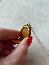 Load image into Gallery viewer, Vintage Perfume Locket Necklace 18”
