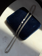 Load image into Gallery viewer, Vintage Italian Solid Sterling Silver Cuban Link Chain 20”
