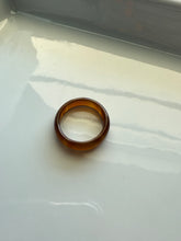 Load image into Gallery viewer, Brown Glass Stacker Band Ring Size 8
