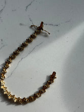 Load image into Gallery viewer, Gold Vermeil X Link Bracelet 7”
