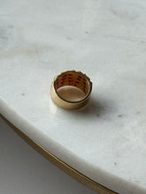 Load image into Gallery viewer, Canadian Orange Stone Gold Vermeil Ring Size 9.75
