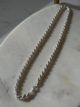 Load image into Gallery viewer, Vintage Italian Sterling Silver Rope Chain 18”
