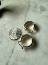 Load image into Gallery viewer, Milor Etched Sterling Silver Hoops
