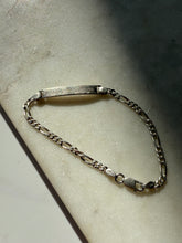 Load image into Gallery viewer, Vintage Engraved Sterling Silver ID Bracelet 7.5”
