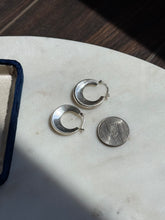 Load image into Gallery viewer, Vintage Sterling Silver Hoops

