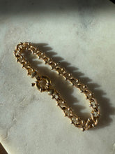 Load image into Gallery viewer, Vintage 14k Gold Bracelet w/ Sailor Bolt Clasp 7.25”
