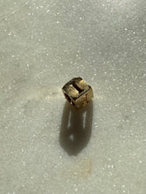 Load image into Gallery viewer, ‘I’ Initial 14k Yellow Gold Cube Slider Charm
