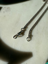 Load image into Gallery viewer, Vintage Sterling Silver Cuban Dog Clip Chain 17”
