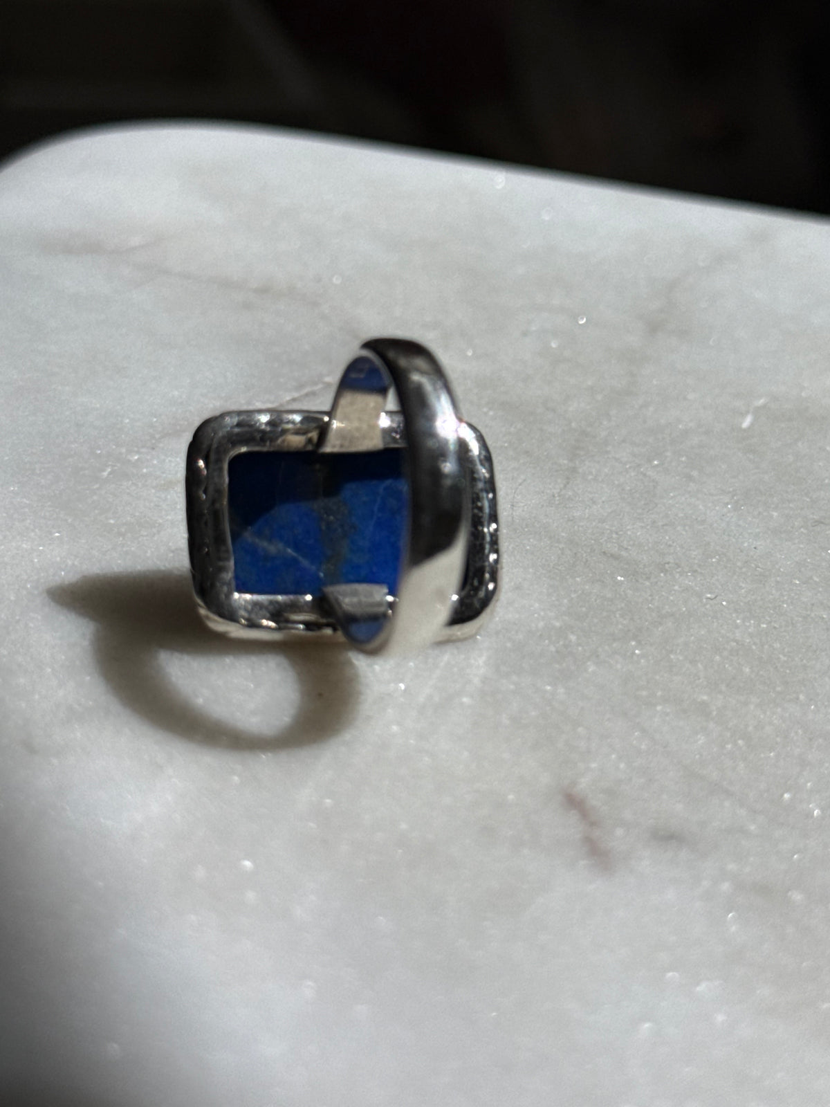 Vintage Blue Lapis Sterling Silver Ring Size 8