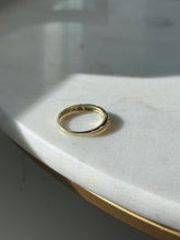 Load image into Gallery viewer, Vintage 14k Yellow Gold Natural Diamond Flush Set Band Size 9
