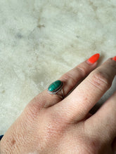 Load image into Gallery viewer, Turquoise Sterling Silver Ring Size 4.75
