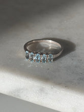 Load image into Gallery viewer, Blue Topaz Sterling Silver Ring Size 9
