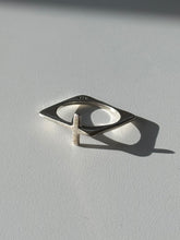 Load image into Gallery viewer, Vintage Sterling Silver Cross Ring Size 6.75
