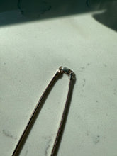 Load image into Gallery viewer, Moonstone Sterling Silver Snake Chain 16”

