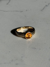 Load image into Gallery viewer, Vintage Spessartine Garnet 14k Gold Ring Size 8
