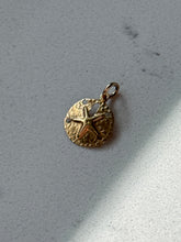 Load image into Gallery viewer, Vintage 14k Gold Mini Sand Dollar Charm

