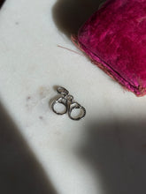 Load image into Gallery viewer, White Gold &amp; Diamonds 14k Mini Handcuffs Charm
