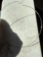 Load image into Gallery viewer, Labradorite &amp; Garnet Sterling Silver Torque Necklace 18”
