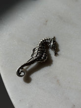 Load image into Gallery viewer, Vintage Seahorse Beau Sterling Silver Brooch
