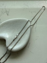 Load image into Gallery viewer, Vintage Cuban Curb Link Sterling Silver Chain 20”

