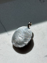 Load image into Gallery viewer, Mexico Black Onyx &amp; Sterling Silver Virgin Mary Pendant
