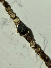 Load image into Gallery viewer, Vintage Goldtone Slider Charm Wrist Watch
