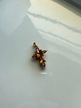 Load image into Gallery viewer, Pink CZ Gold Vermeil Cross Pendant
