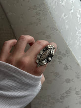Load image into Gallery viewer, Petrified Florida Palm Sterling Silver Ring Size 8.75
