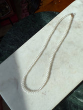 Load image into Gallery viewer, Vintage Crystal 14k Gold Necklace 17.5”

