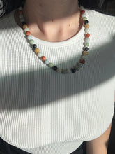 Load image into Gallery viewer, Vintage Jade Bead &amp; 14k Gold Necklace 21”
