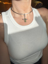 Load image into Gallery viewer, Peridot &amp; Amethyst Sterling Silver Pendant
