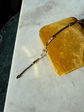 Load image into Gallery viewer, Italian Gold Vermeil X Bracelet 6.75”
