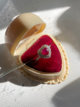 Load image into Gallery viewer, Heart Shape Burma Ruby &amp; VS Diamond 14k Yellow Gold Ring
