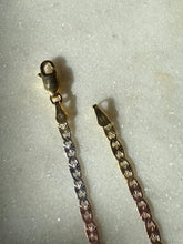 Load image into Gallery viewer, Italian Tri-Tone Gold Vermeil Sterling Mariner Link Bracelet 6.25”
