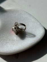 Load image into Gallery viewer, Orange Glass Sterling Silver Ring Size 5
