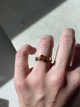Load image into Gallery viewer, Vintage 14k Yellow Gold Mexican Fire Opal Ring Size 6.75
