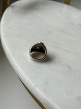 Load image into Gallery viewer, Amethyst &amp; Peridot Sterling &amp; 14k Gold Ring Size 5.5
