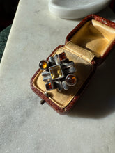 Load image into Gallery viewer, Amber &amp; Citrine Sterling Silver Ring Size 8
