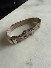 Load image into Gallery viewer, Mesh Buckle Sterling Silver Bracelet 6”-7”
