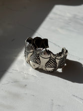 Load image into Gallery viewer, Vintage Chunky Solid Sterling Silver Fish Cuff Bracelet
