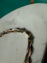 Load image into Gallery viewer, Italian Braided Dusted Gold Vermeil Chain 18”

