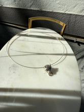 Load image into Gallery viewer, Iced Panther Torque Sterling Silver Necklace 17”
