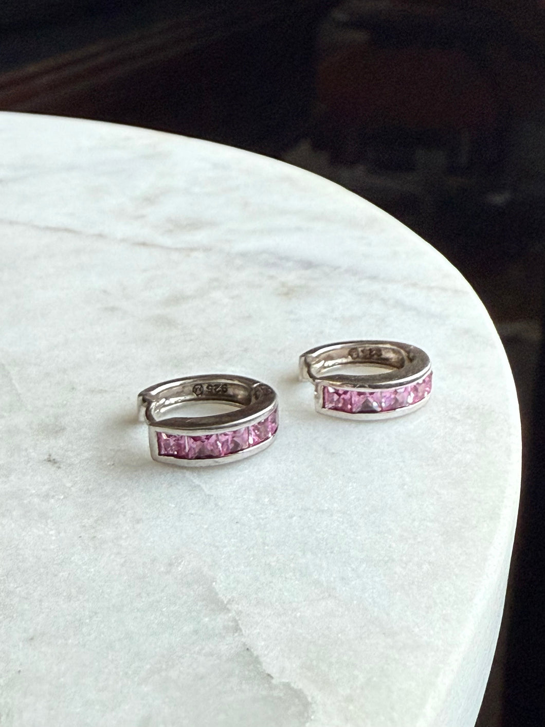 Sterling Silver Clicker Hoops