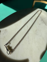 Load image into Gallery viewer, Vintage Sterling Silver Cuban Dog Clip Chain 17”
