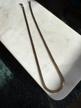 Load image into Gallery viewer, Italian Reversible Gold Vermeil Herringbone Chain 20”
