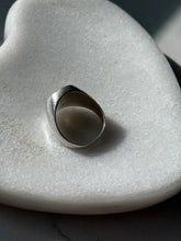 Load image into Gallery viewer, Yin Yang Enamel Sterling Silver Ring Size 8.75
