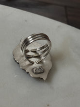 Load image into Gallery viewer, Yellow Larch Turquoise Sterling Silver Chunky Ring Size 9
