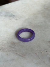 Load image into Gallery viewer, Dyed Purple Jadeite Ring Size 7.5
