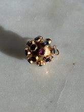 Load image into Gallery viewer, Vintage Sputnik Multi-Gemstone 18k Gold Charm
